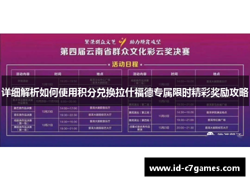 详细解析如何使用积分兑换拉什福德专属限时精彩奖励攻略 详细解析如何使用积分兑换拉什福德专属限时精彩奖励攻略